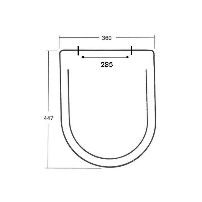 Sphinx Ravenna S8H57000000 OL-231 toilet seat with cover white (OUTLET)