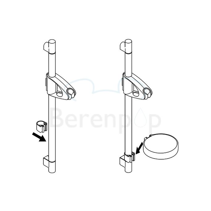 Hansgrohe Casetta'C 28678000 Seifenschale für Brausestang chrom