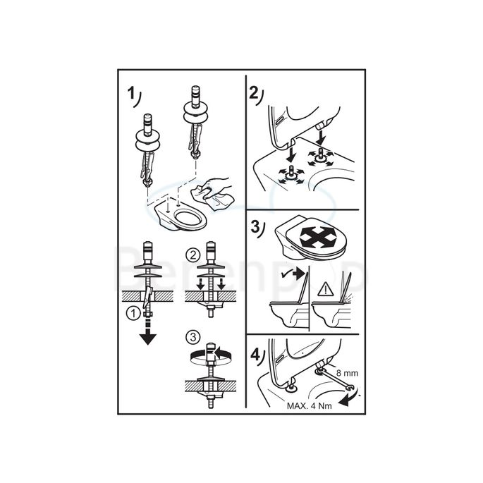 Villeroy en Boch (Omnia) Architectura 98M9C109 WC-Sitze mit Deckel pergamon *nicht mehr lieferbar*