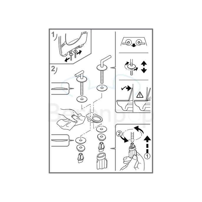 Villeroy en Boch O.Novo 9M396101 WC-Sitze mit Deckel weiß