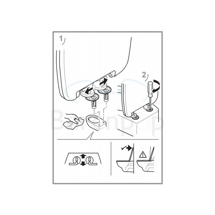 Villeroy en Boch O.Novo 9M406101 WC-Sitze mit Deckel weiß