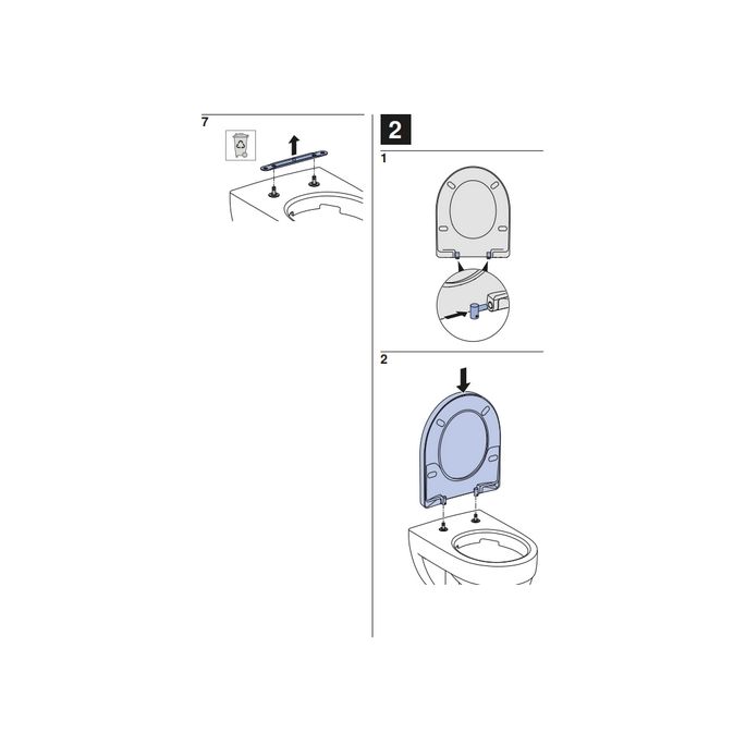 Geberit 300 Basic S8H51203000G toilet seat with cover white
