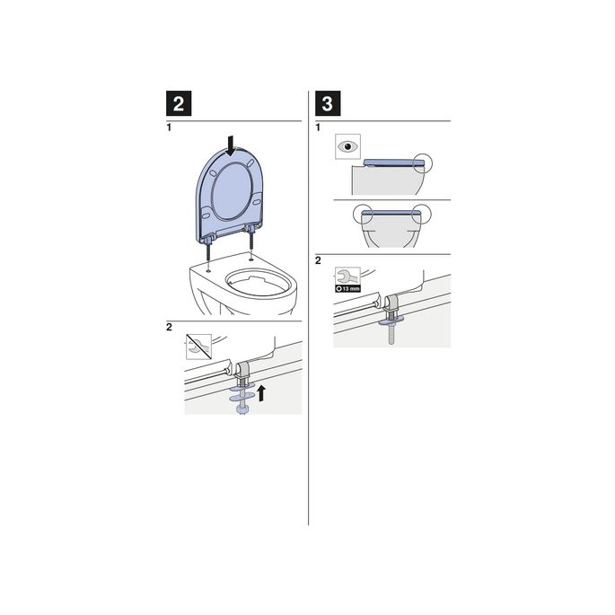 Geberit 300 Comfort Square S8H51103000G WC-Sitze mit Deckel weiß *nicht mehr lieferbar*