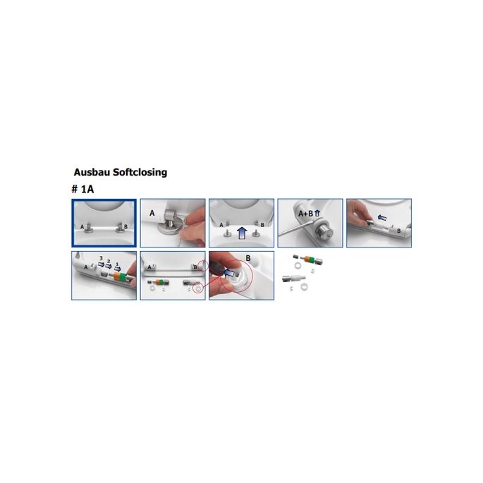 Ideal Standard Connect EV26667 Dämpfungsset für WC-Sitze (bis 11/2010)