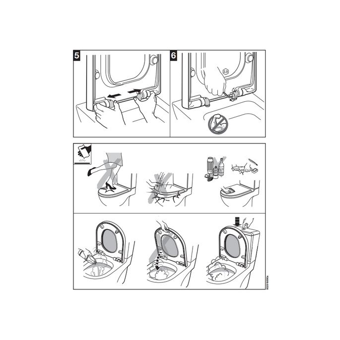 Roca Nexo A80164A004 WC-Sitze mit Deckel weiß