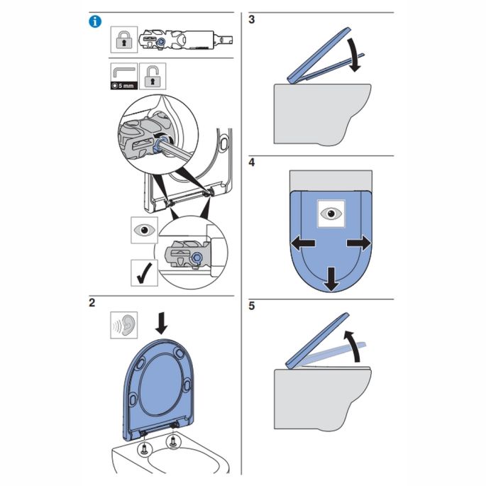 Geberit Renova 500836011 toilet seat with lid white