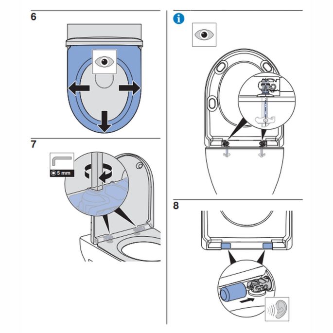 Geberit Renova 500836011 toilet seat with lid white