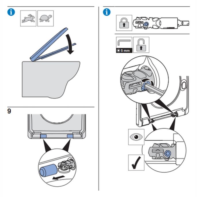 Geberit Renova 500836011 toilet seat with lid white