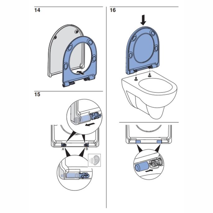 Geberit Renova 573025000 toiletzitting met deksel wit