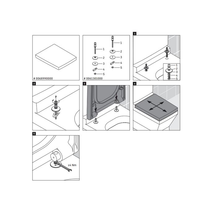 Duravit 2nd Floor 0068990000 toiletzitting met deksel wit