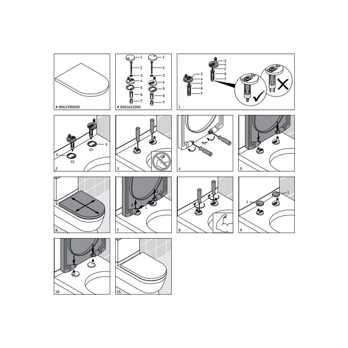 Duravit Darling New 0063390000 WC-Sitze mit Deckel weiß