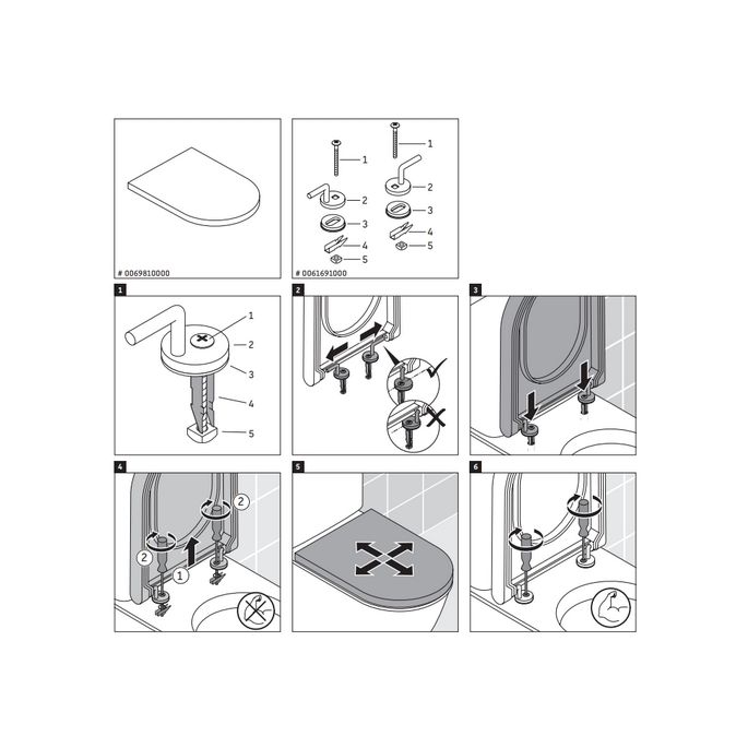 Duravit WC-Sitze Darling New 0069810000 mit Deckel weiß