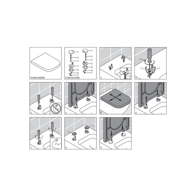 Duravit Happy D.2 0064590000 WC-Sitze mit Deckel weiß