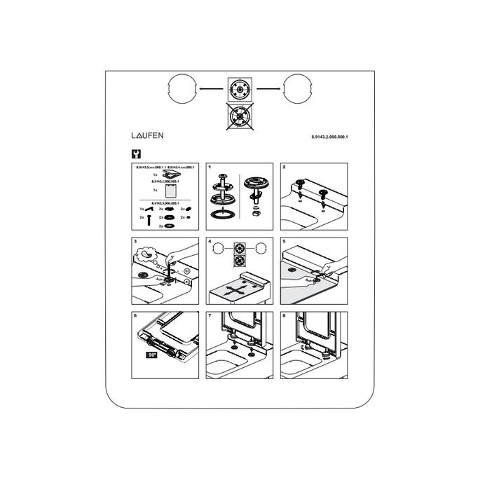 Laufen Living 8924333000001 toiletzitting met deksel wit