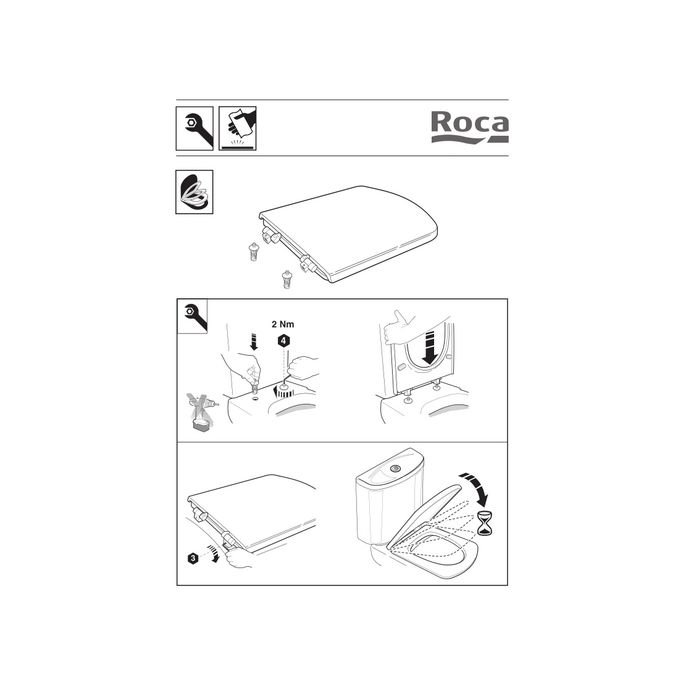 Roca Hall AI0001200R set van 2 scharnieren chroom