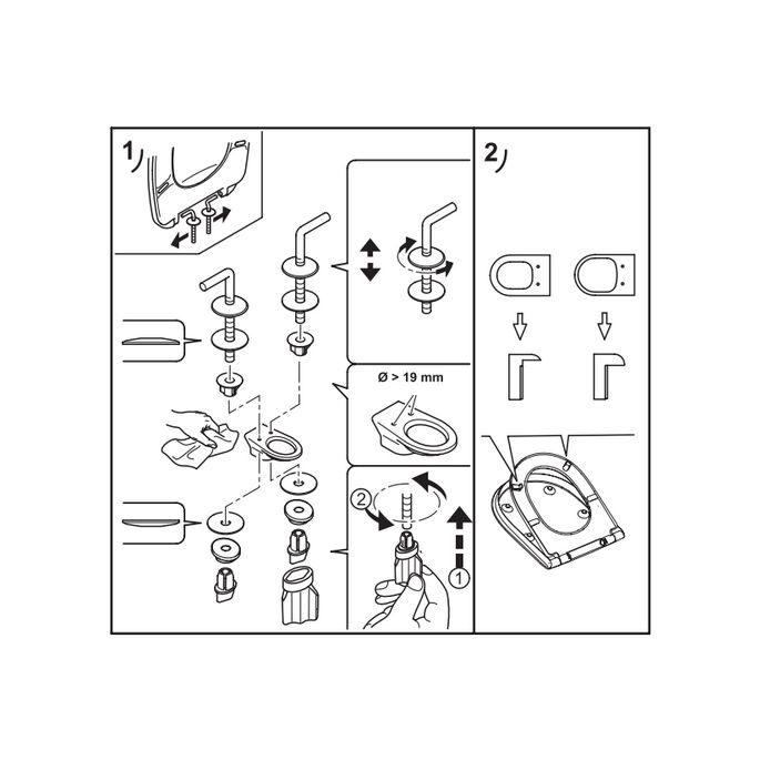 Villeroy en Boch O.Novo Vita 9M676101 WC-Sitze mit Deckel weiß
