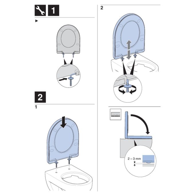 Geberit 300 Basic 502994001 WC-Sitze mit Deckel weiß
