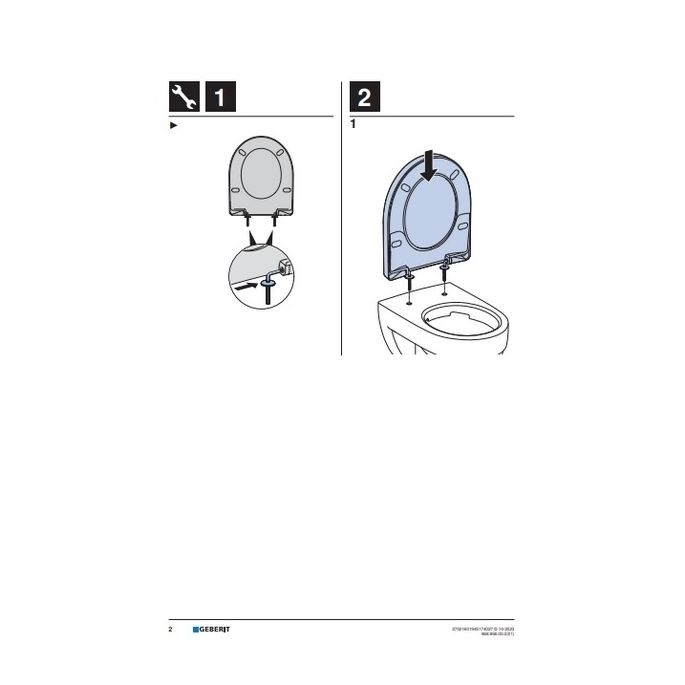 Geberit Renova 572165068 toiletzitting met deksel pergamon