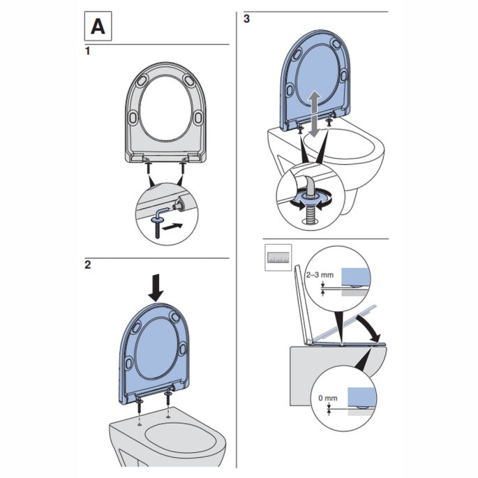 Geberit Renova 573010000 WC-Sitze mit Deckel weiß