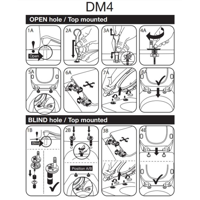 Pressalit Connexion DM4999 combi scharnier, top montage chroom (set van 2)