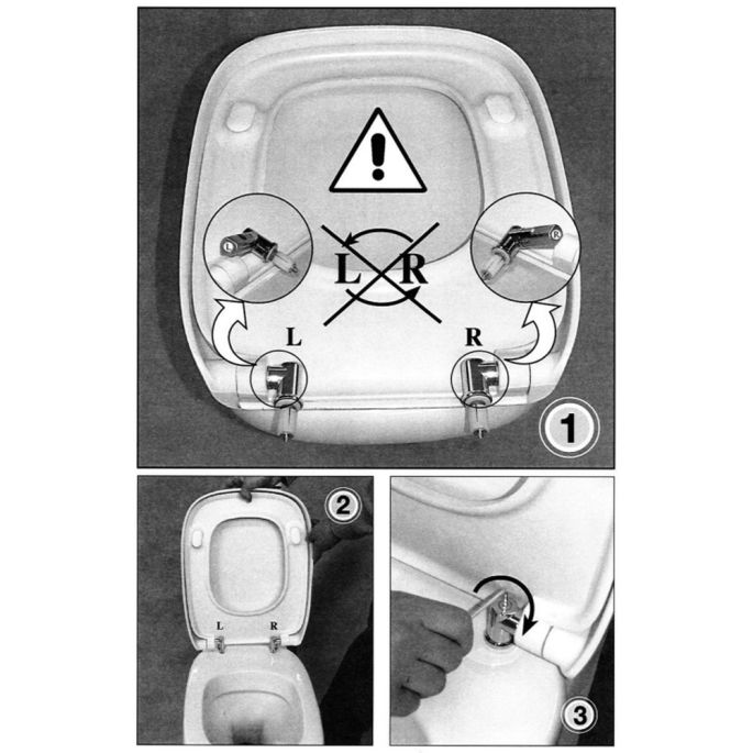 Sphinx 380 S8H50508030 OLW-19 soft-close toilet seat with cover pergamon (OUTLET)