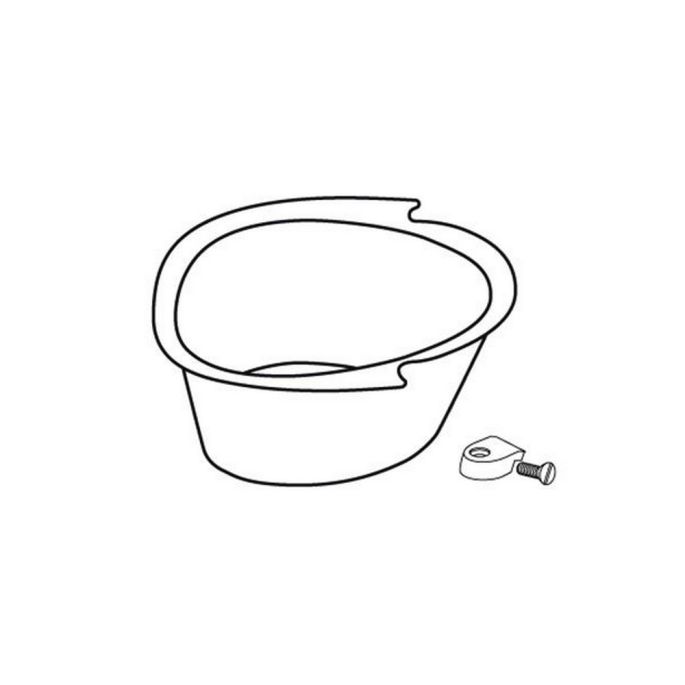 Pressalit Dania T9515 Spritzschutz für Sitze 100mm erhöht