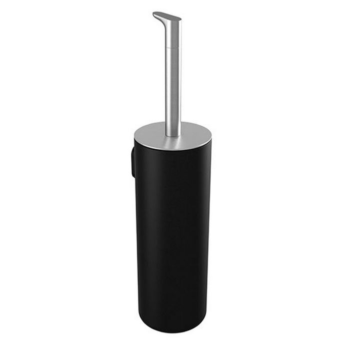 Pressalit Style PR10800 toilet brush holder brushed steel/ black