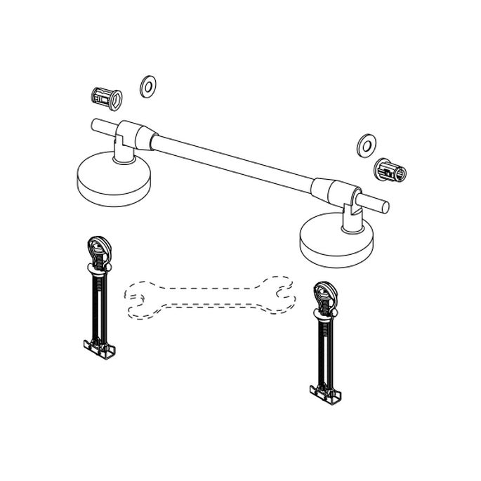 Pressalit Projecta D 879011-DC7999 WC-Sitze ohne Deckel weiß polygiene