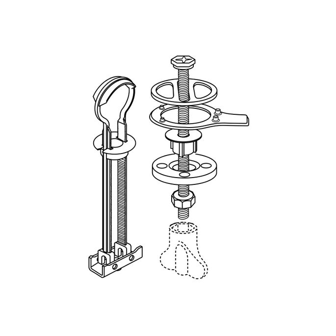 Pressalit Projecta Solid Pro 1002011-DG4925 toiletzitting met deksel wit polygiene