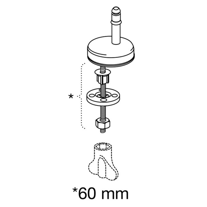 Pressalit Basic Line - D300 1100000-D7499913 toilet seat with cover white