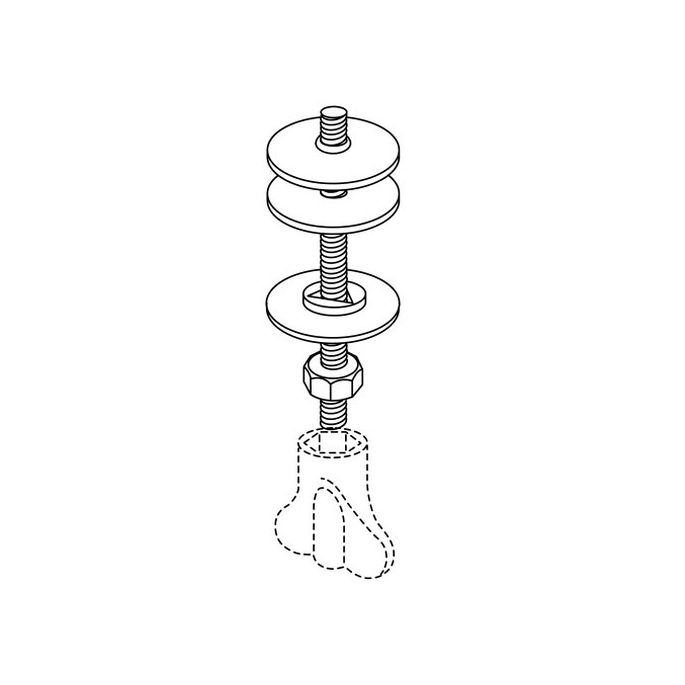 Pressalit Calmo 556000-BZ5999 toiletzitting met deksel wit met motief (OUTLET)