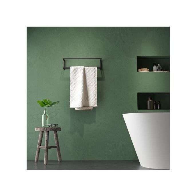 Sealskin Carré 396230746 dubbele handdoekhouder 48 cm mat zwart (OUTLET)