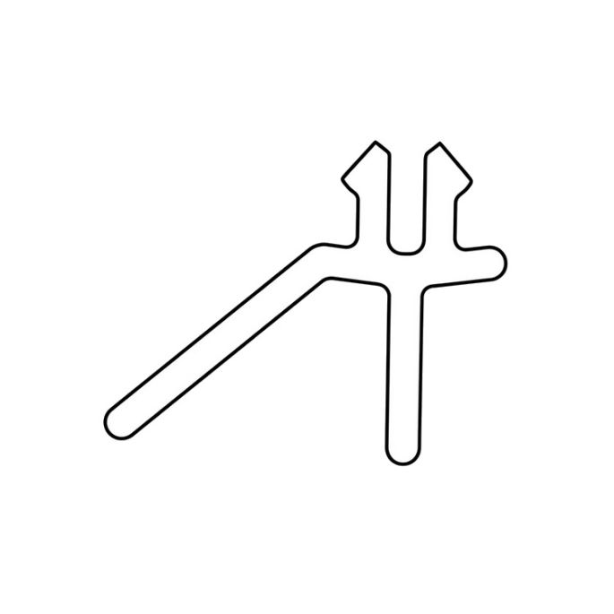 Sealskin Soho SOHO/SW/120/HRZLKSTRP/KF horizontale lekstrip 725mm zwart (korte flap)