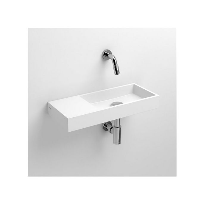 Clou Mini Wash Me CL0308134 Mineralmarmor Handwaschbecken 45cm weiß (Outlet)
