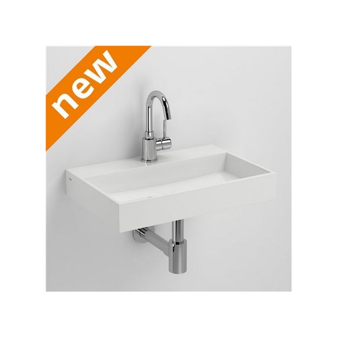 Clou Mini Wash Me Plus CL0308230 mineral marmer fontein 48cm wit