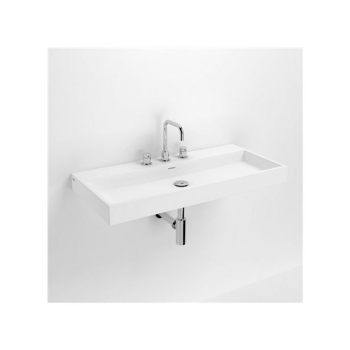 Clou Wash Me CL0213034 wastafel 90x42cm aluite wit