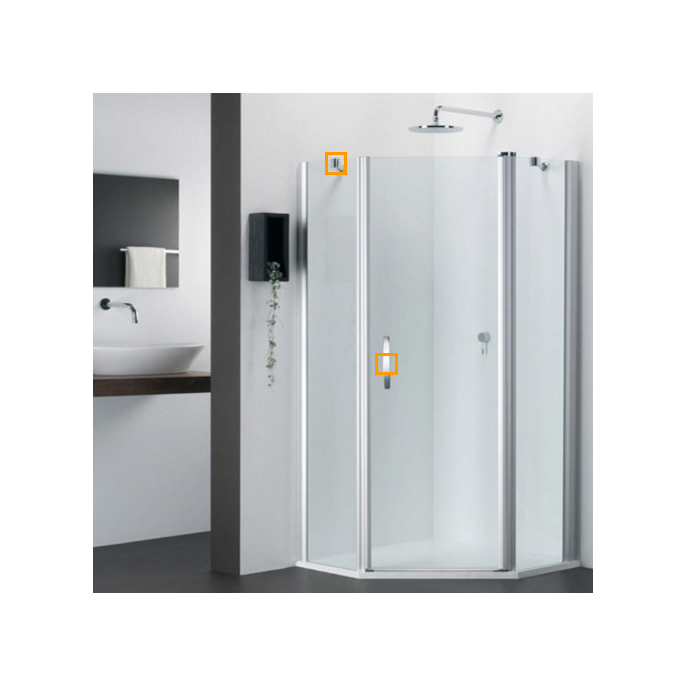 Provex 1201SA00F+ afwateringsstrip 120cm, 18mm hoog, transparant, voor glasdikte 6mm