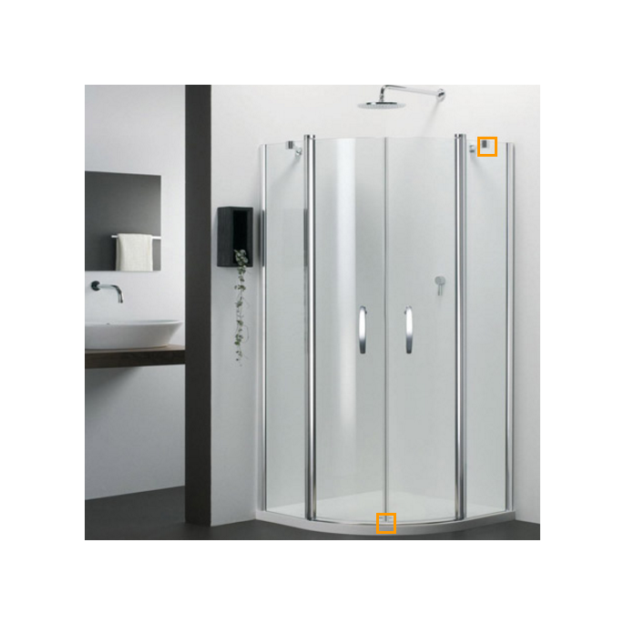 Provex Vario 1232SA30F hinge set white RAL 9010 (without elevator system)