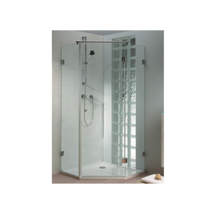 Riho 562010002 afwaterstrip met o-dichting en flapje, 100cm / 8mm