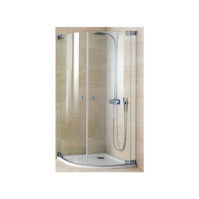 Koralle Vision-A S8L43332 ( L43332 ) ( 2537818 ) kunststof profielen (excl. alu magneetstrips) voor kwartrond 2-delig met draaideuren 90 radius 500