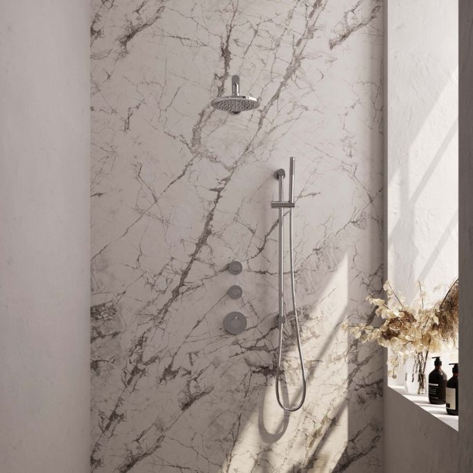 Brauer Carving 5-CE-109 thermostatic concealed rain shower SET 13 chrome