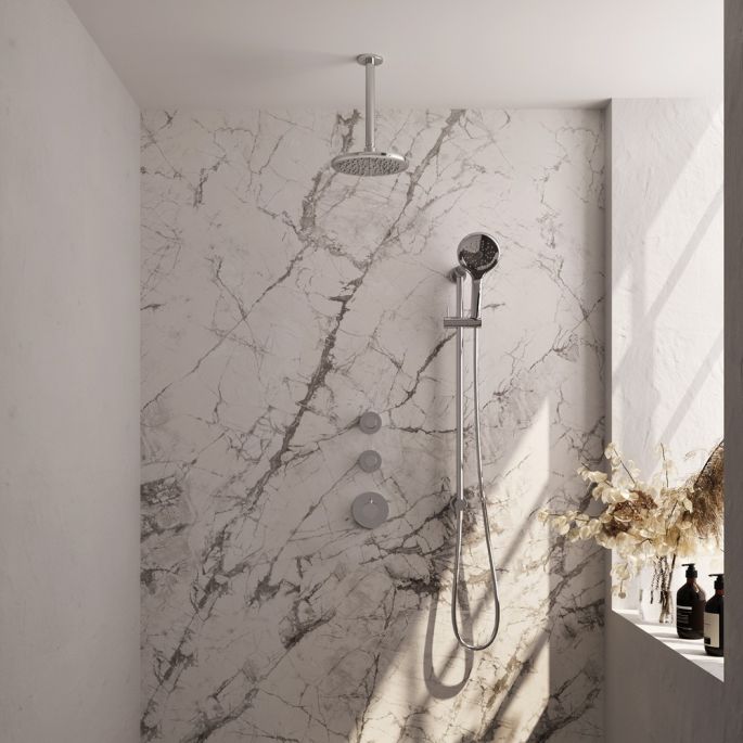 Brauer Carving 5-CE-119 thermostatic concealed rain shower SET 23 chrome