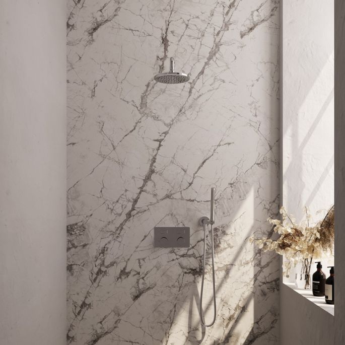 Brauer Carving 5-CE-186 thermostatic concealed rain shower with push buttons SET 51 chrome