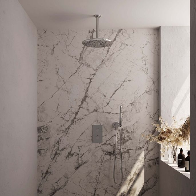 Brauer Edition 5-CE-055 thermostatische inbouw regendouche 3-weg omstelling SET 30 chroom