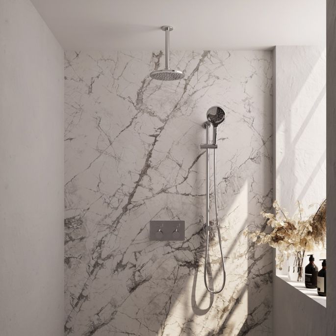 Brauer Edition 5-CE-182 thermostatische inbouw regendouche met drukknoppen SET 71 chroom