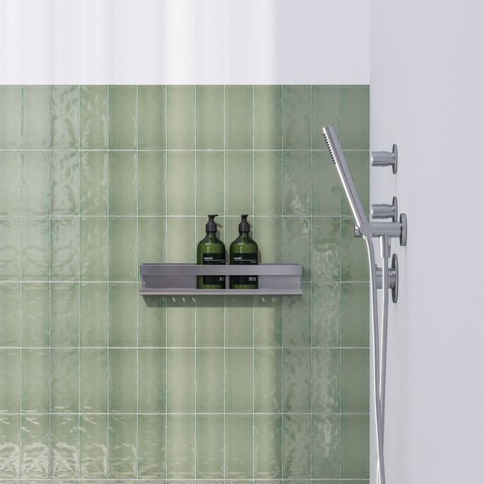 Brauer 5-NG-225 shower rack 40cm stainless steel brushed pvd