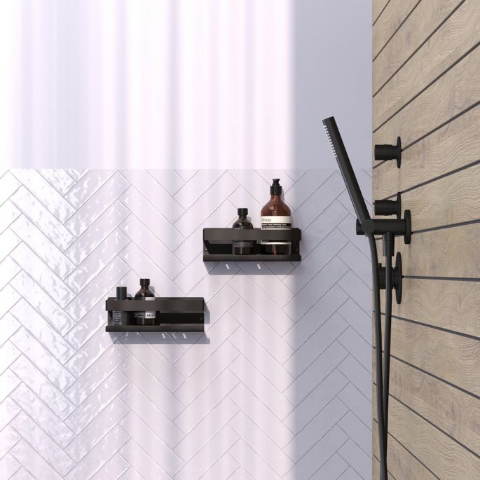 Brauer 5-S-224 shower rack 23cm matte black