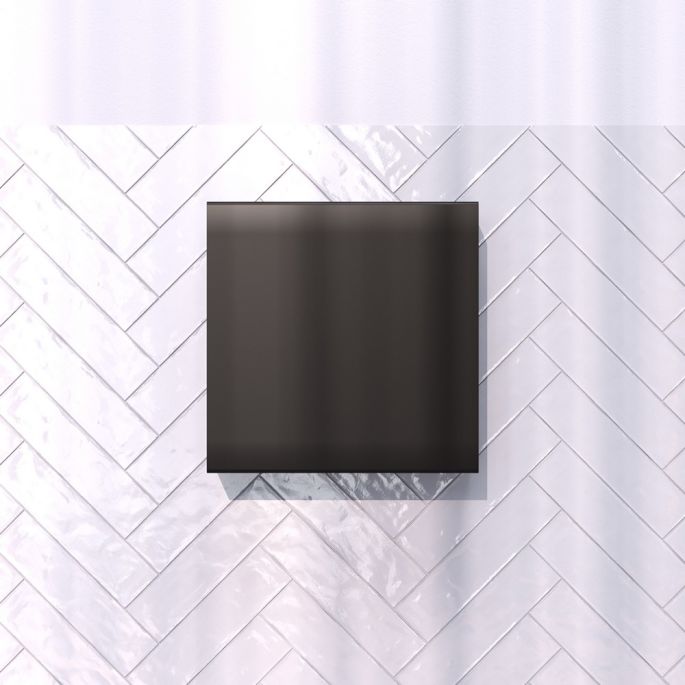 Brauer 5-S-227 surface-mounted niche with concealed storage matte black