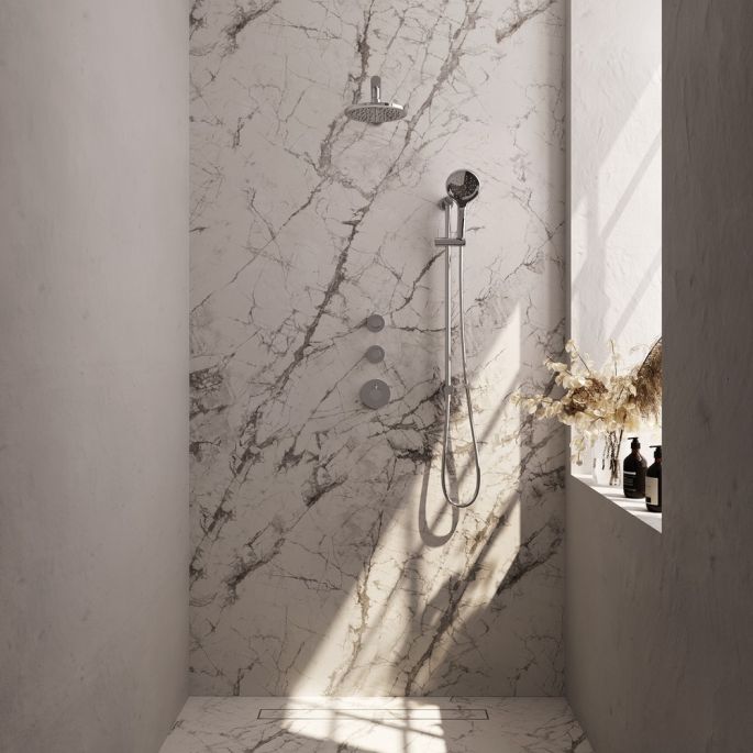 Brauer Carving 5-CE-115 thermostatic flush-mounted rain shower SET 19 chrome