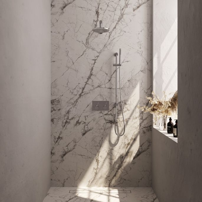 Brauer Edition 5-CE-172 thermostatische inbouw regendouche met drukknoppen SET 61 chroom